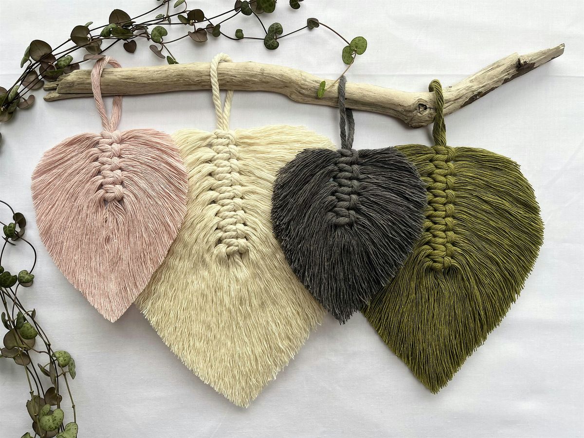 Macrame Leaf Wall Hanging Workshop - Number 85 Coffee & Kitchen, Cheltenham