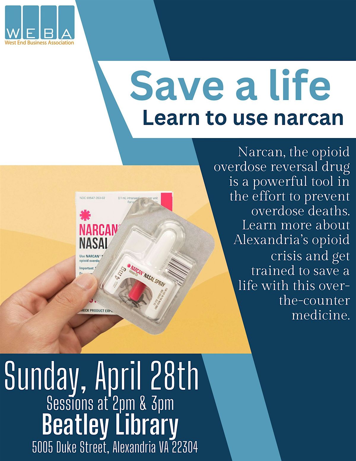 Save A Life. Learn To Use Narcan