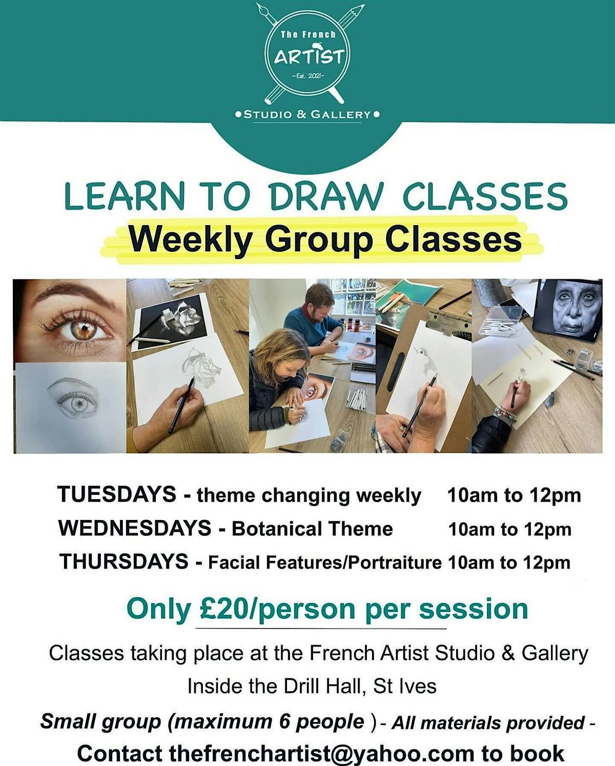 Copy of LEARN TO DRAW Workshop - Various themes