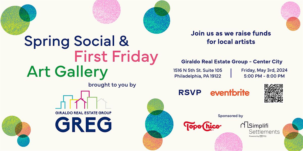 Spring Social & First Friday Art Gallery