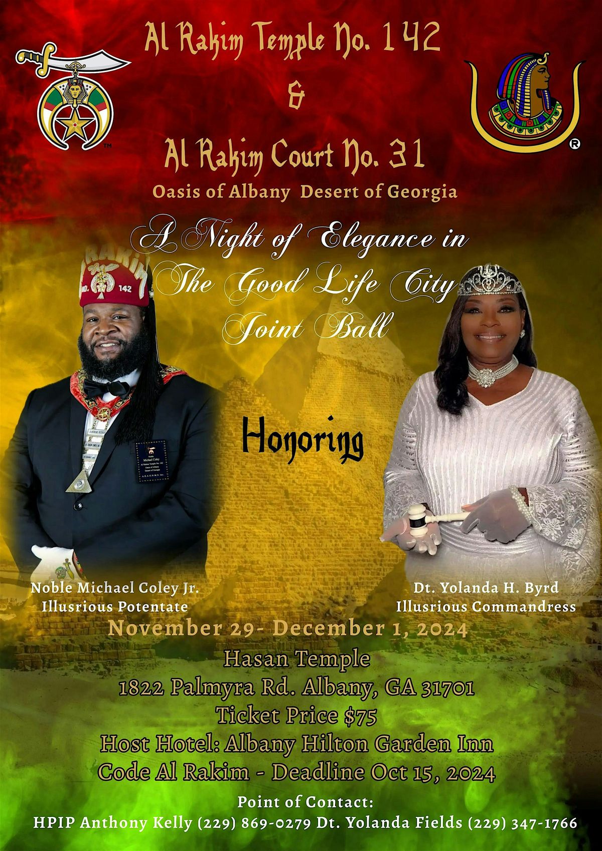 Al Rakim Temple No. 142 & Al Rakim Court No. 31 Joint Unity Ball