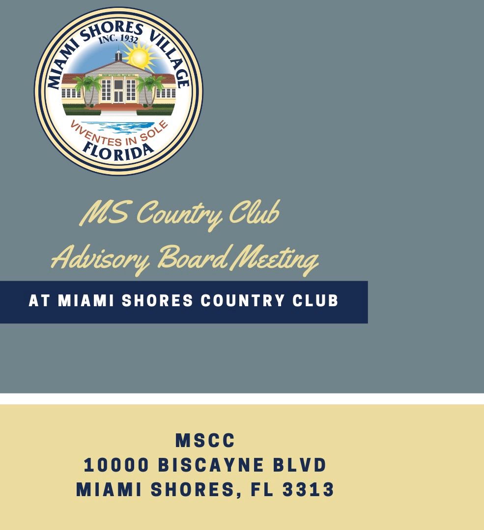 Country Club Advisory Board Meeting