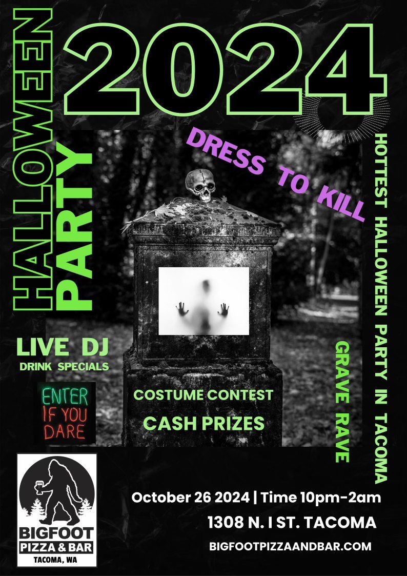 Halloween Party at Bigfoot Pizza & Bar