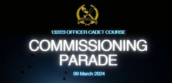 135_Officer Cadet Commissioning Parade