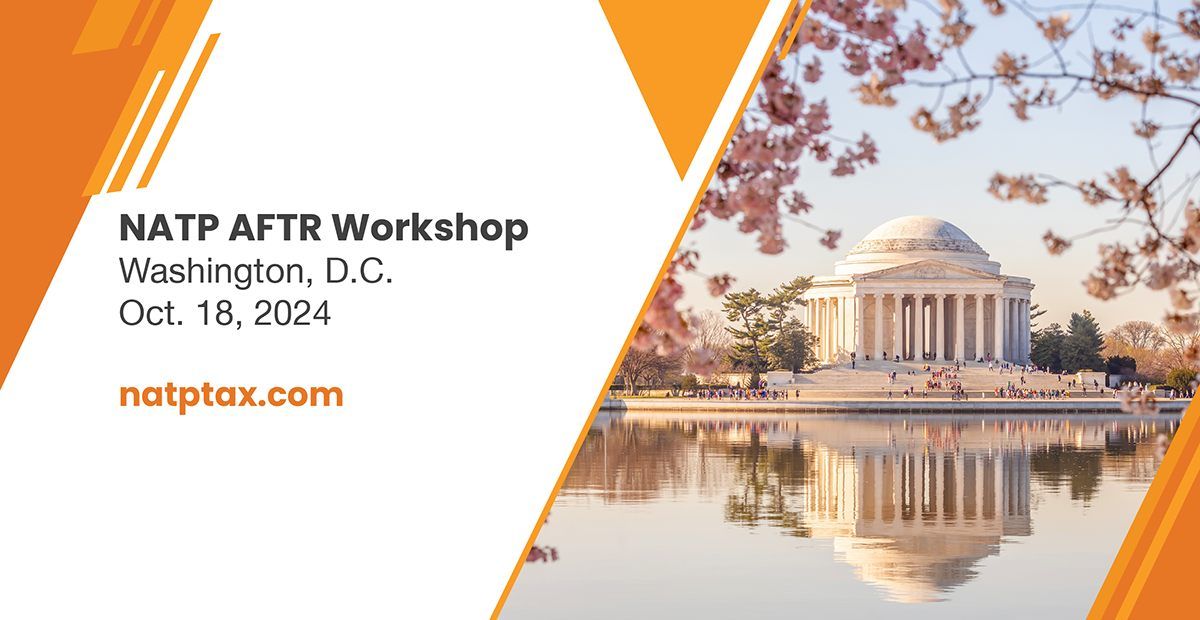 NATP AFTR Workshop | Washington, D.C. | Oct. 18, 2024