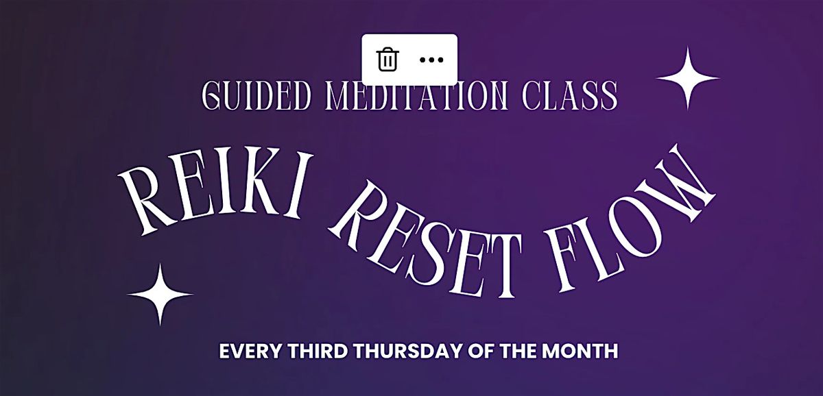 Reiki Reset Flow: Guided Meditation Class (Charlotte)