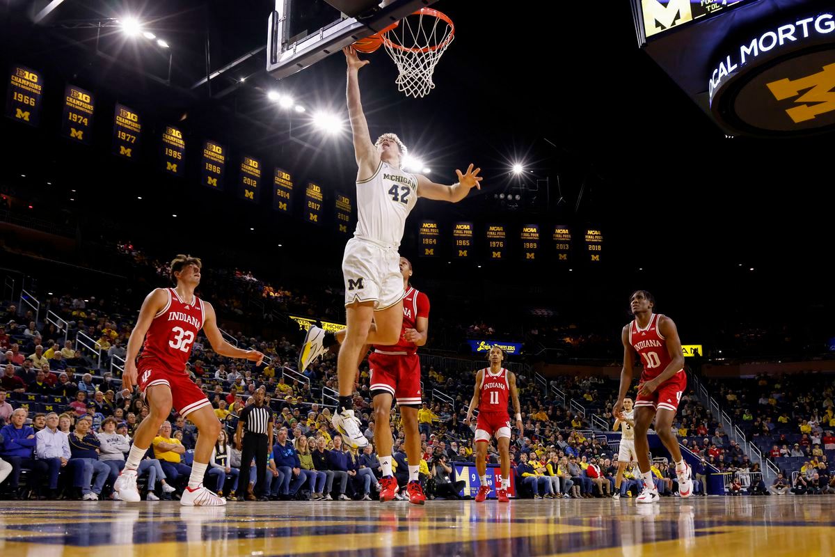 Indiana Hoosiers at Michigan Wolverines Mens Basketball at Crisler Center