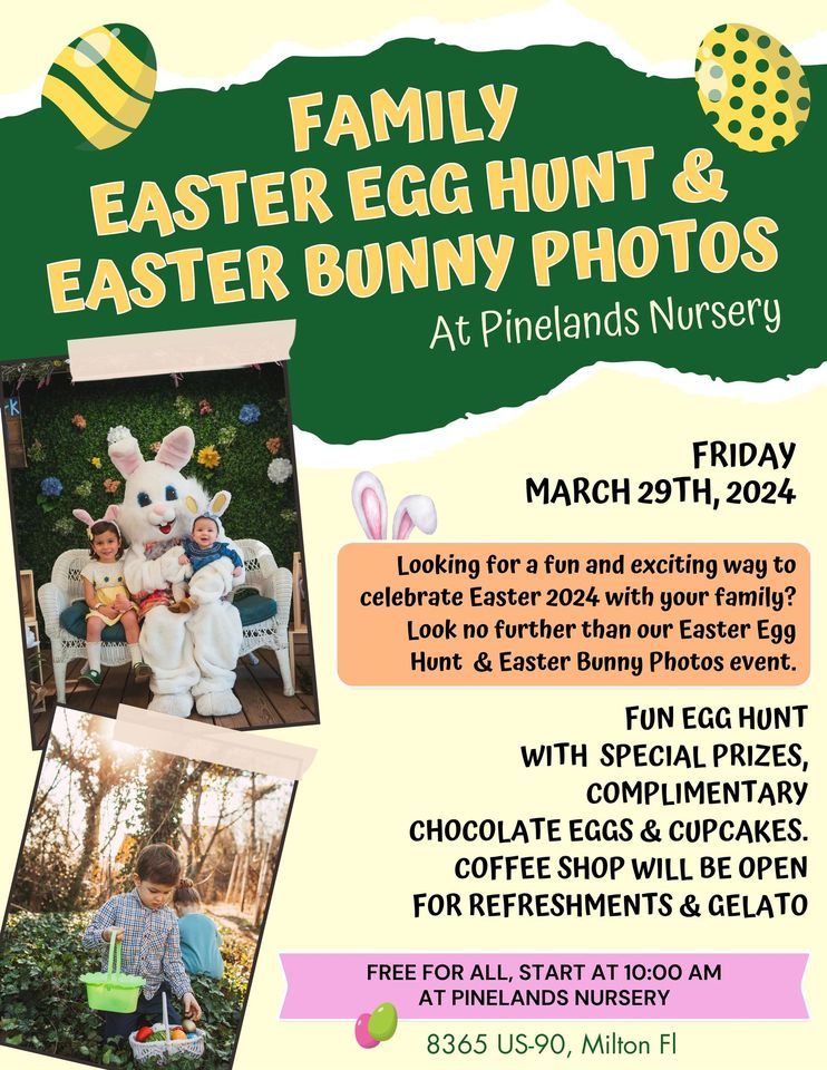 Family Easter Egg Hunt & Easter Bunny Photos