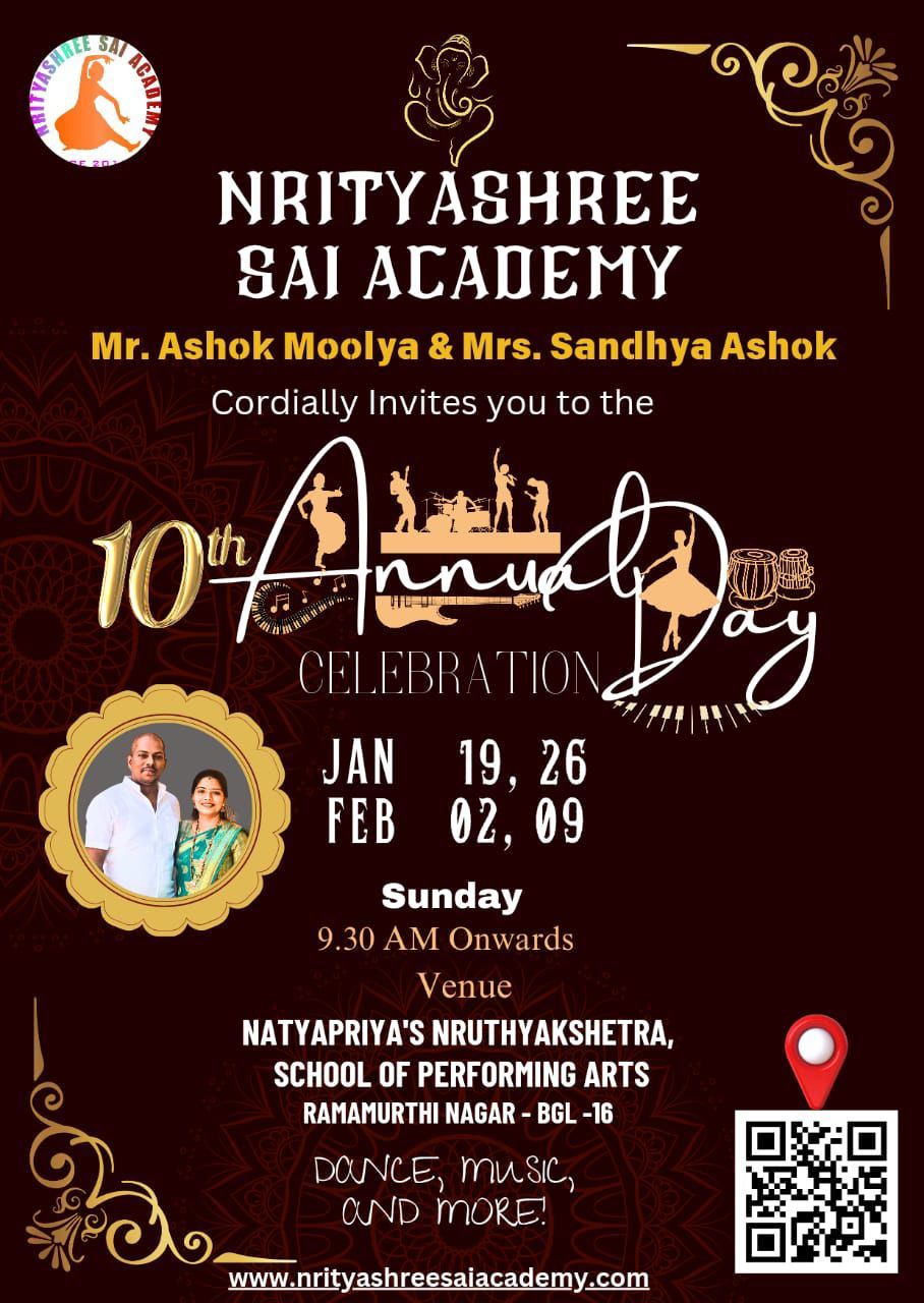 10th Annual Day Celebration of Nrityashree Sai Academy