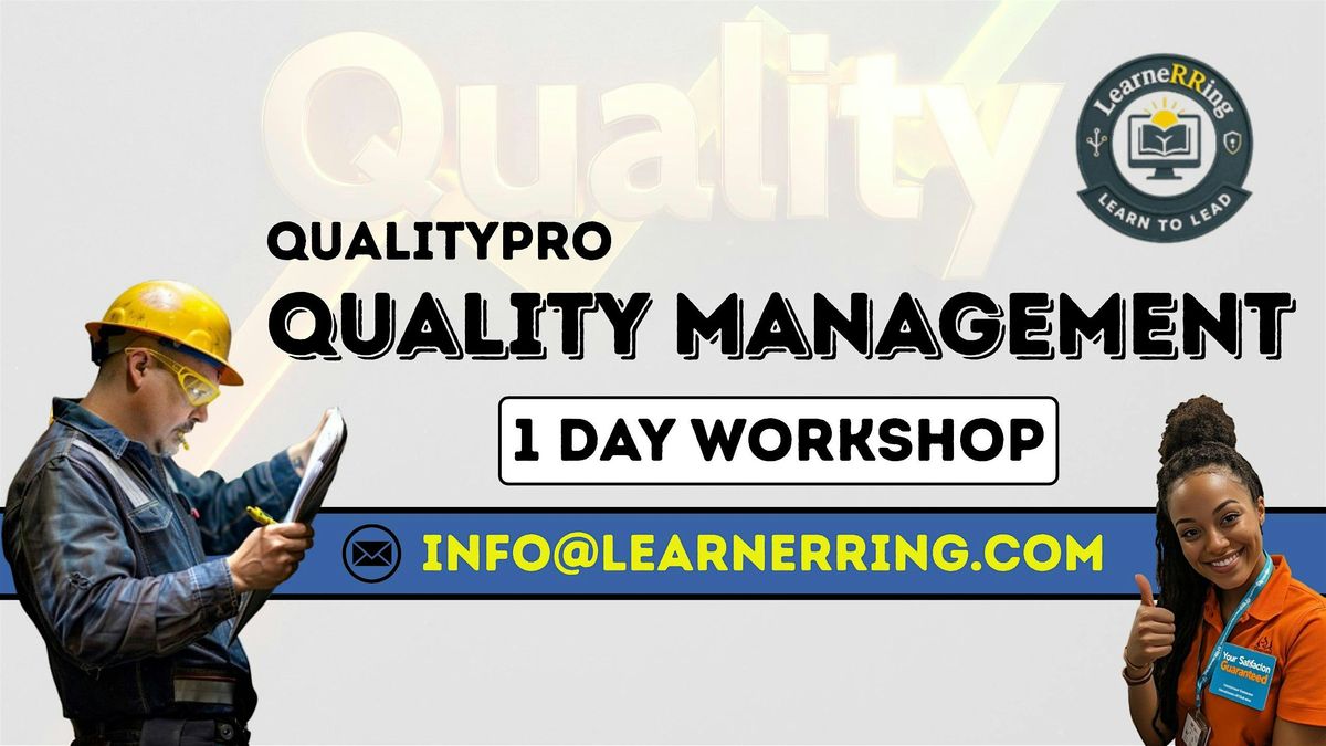 Quality Management 1 Day Workshop | Green Bay, WI