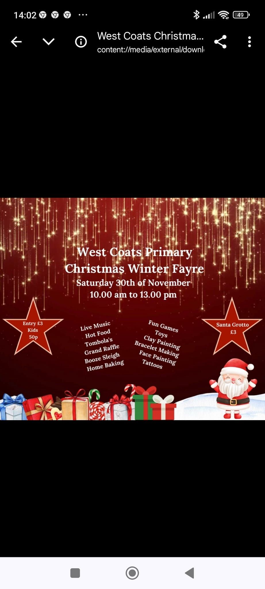 West Coat's Primary Christmas Fayre