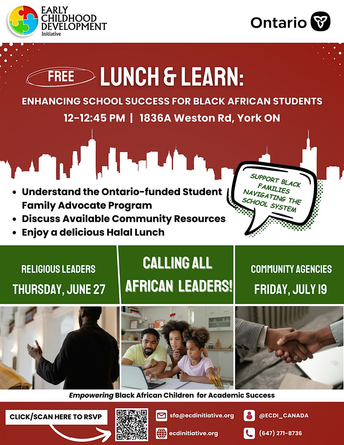 Student Family Advocate (SFA) Lunch and Learn: African Community Agencies