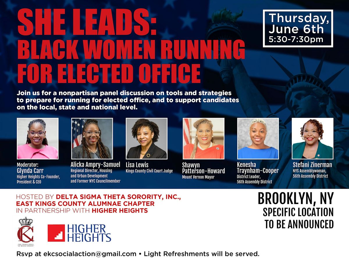 SHE LEADS: Black Women Running for Elected Office