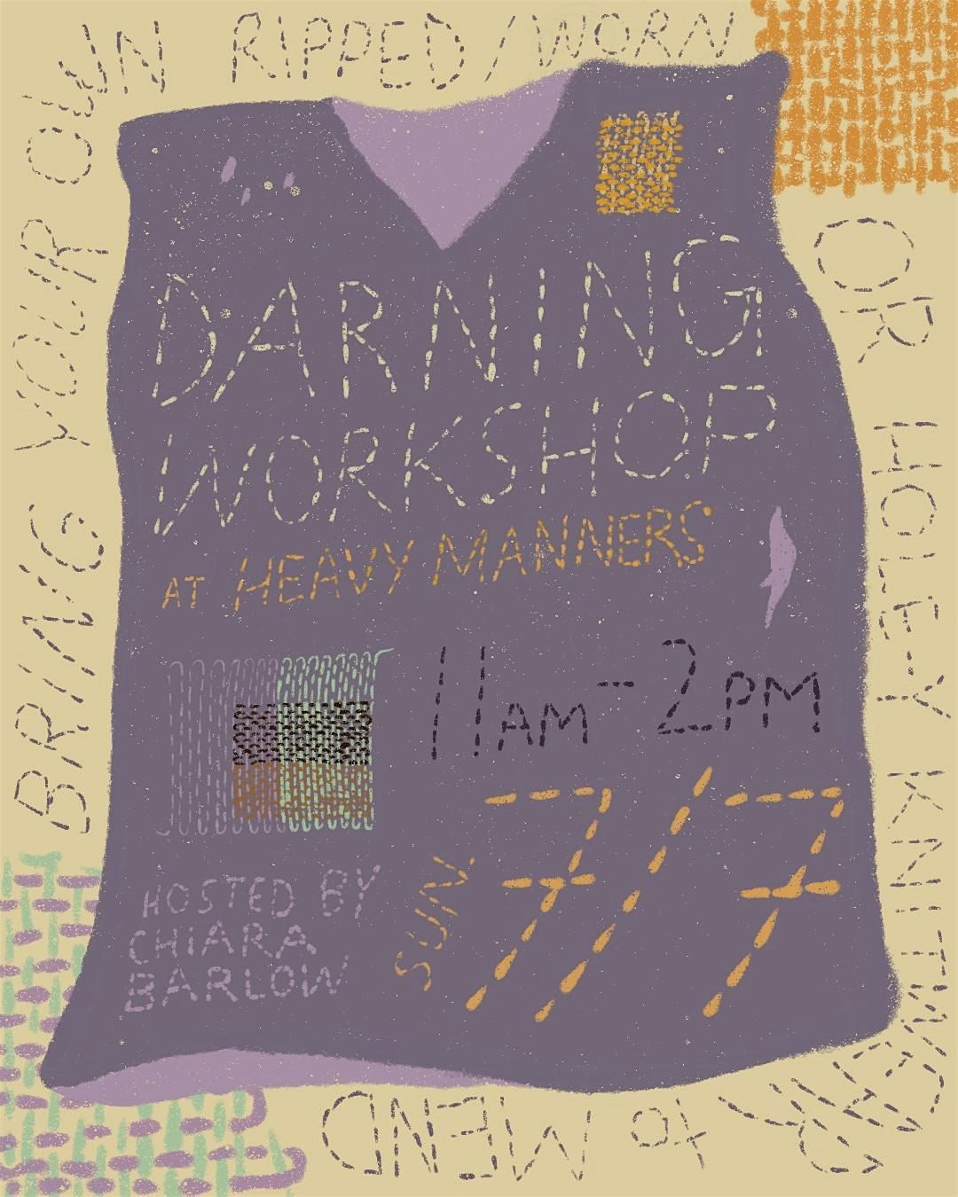 Darning Workshop Hosted by Chiara Barlow (7\/7)