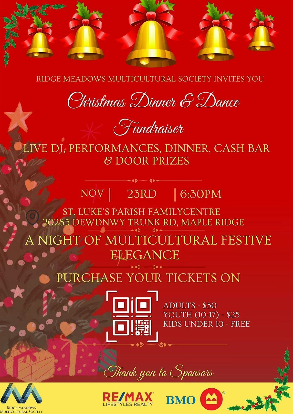 Multicultural Christmas Dinner and Dance Fundraiser