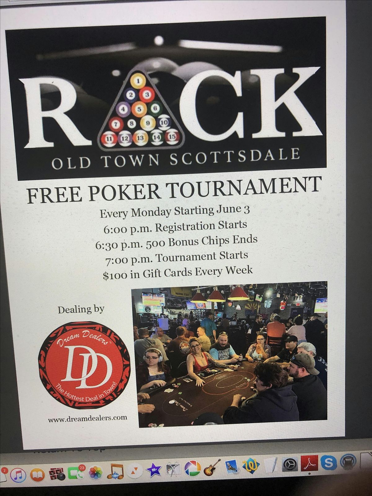 Free poker with the Dream Dealers