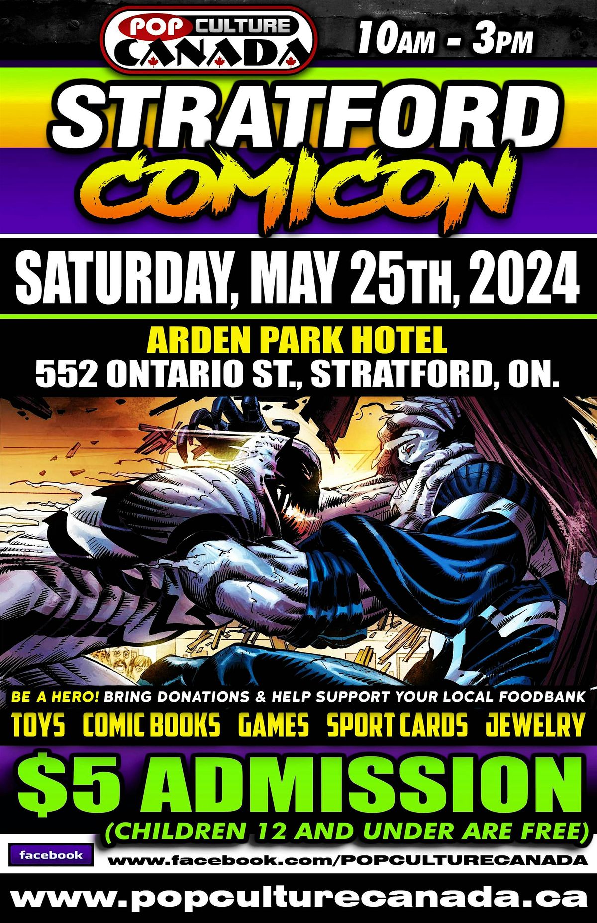 Stratford ComiCon : May 25th 2024  :  Comic Con