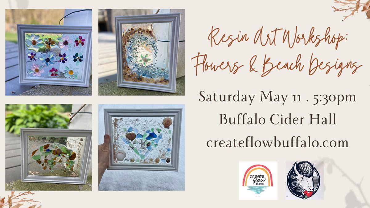 Resin Art Workshop: Flower & Beach Designs