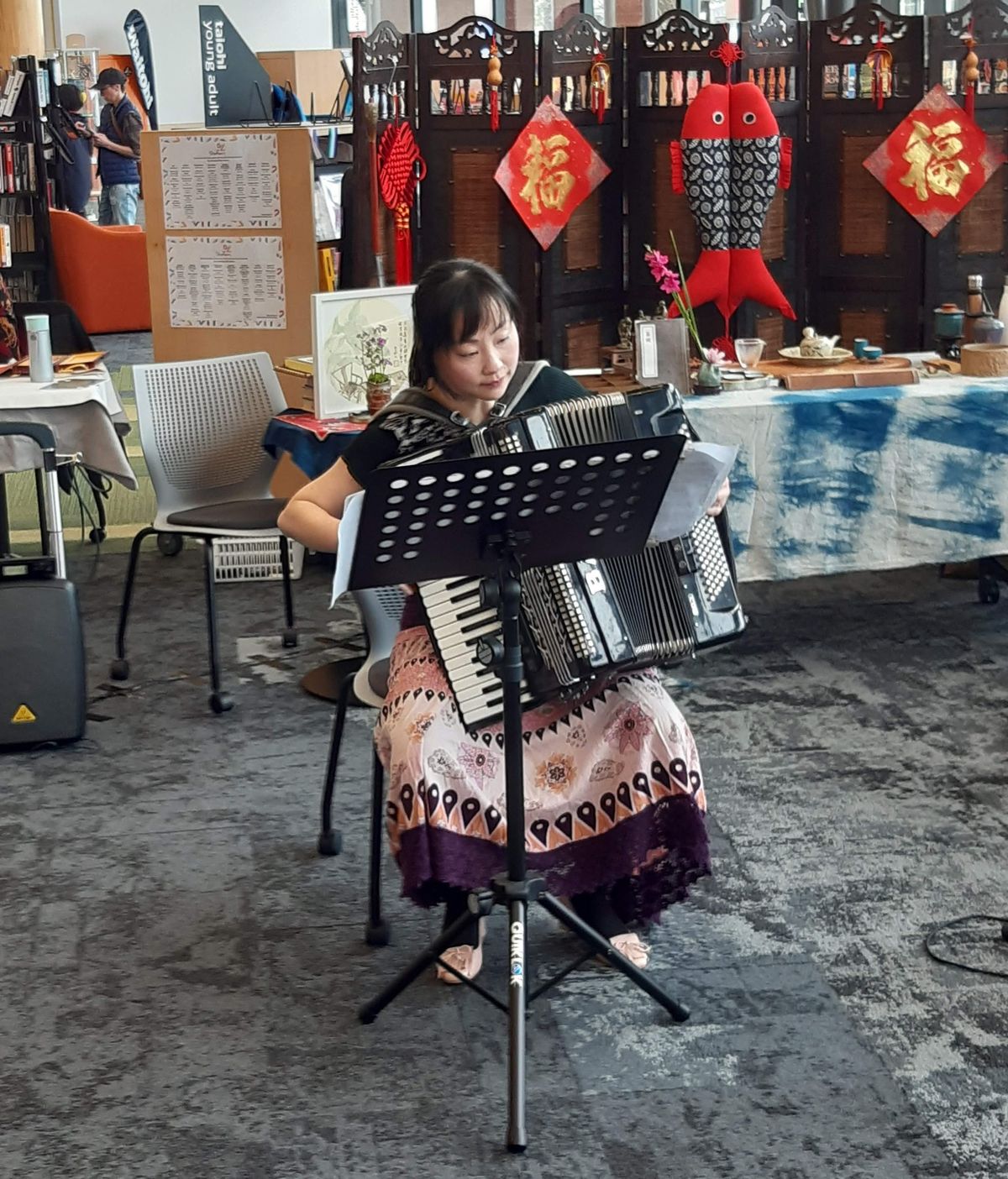 NZ Music Month at the Library: Accordion Magic with Xinxin