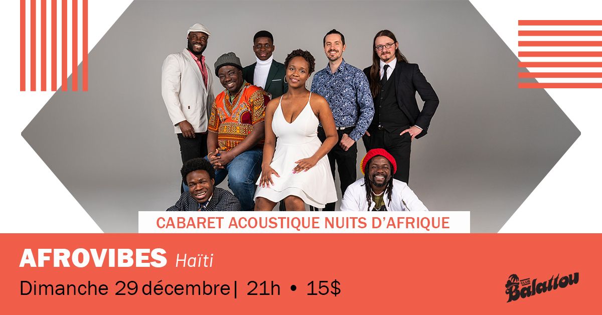 AFROVIBES | Cabaret Acoustique Nuits d'Afrique