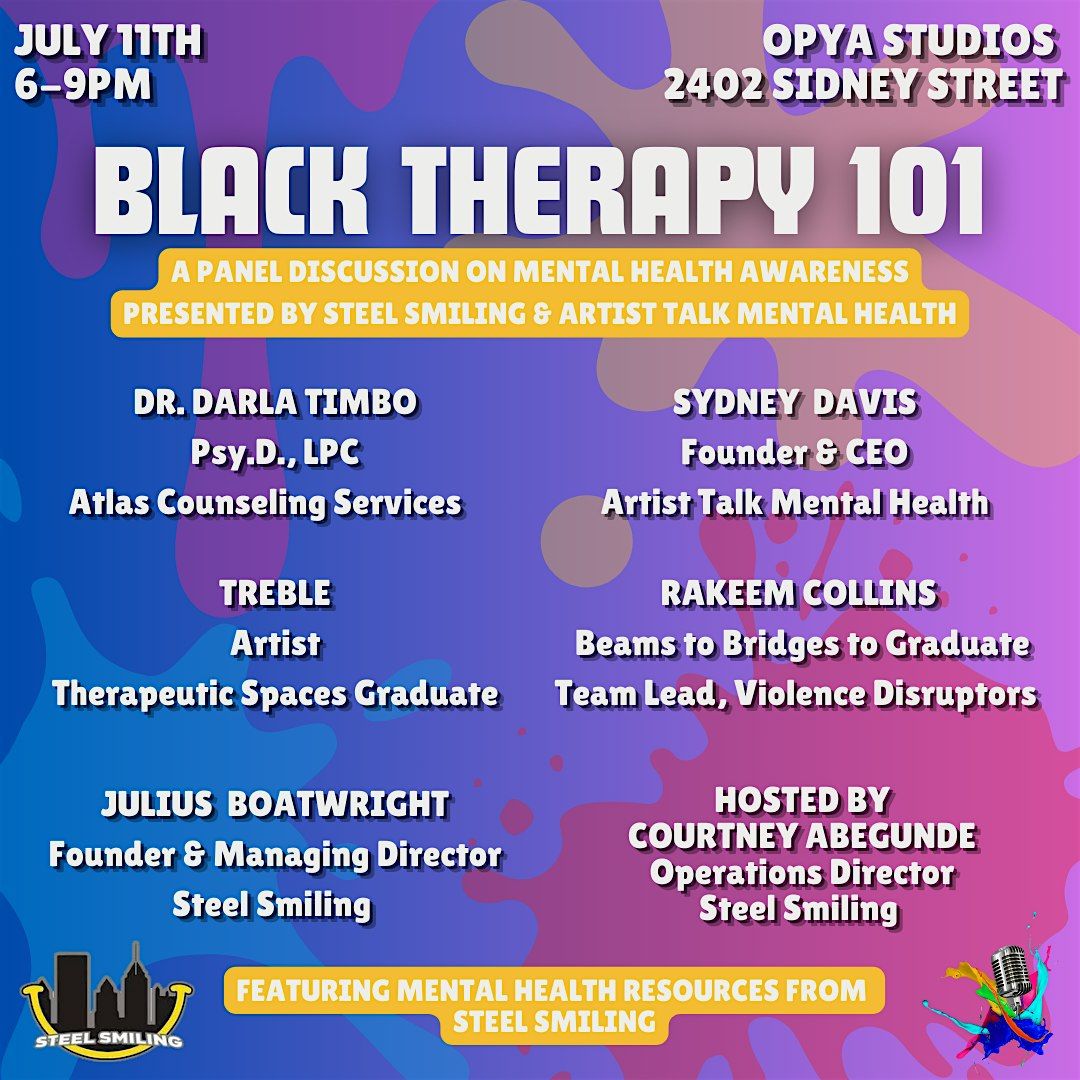 Artist Talk Mental Health Presents: Black Therapy 101