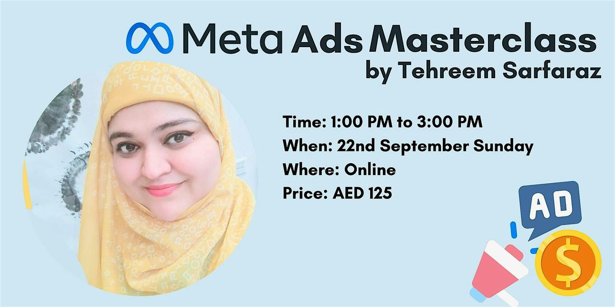 Meta Ads Master Class By Tehreem Sarfaraz | B2B Marketing | Networking