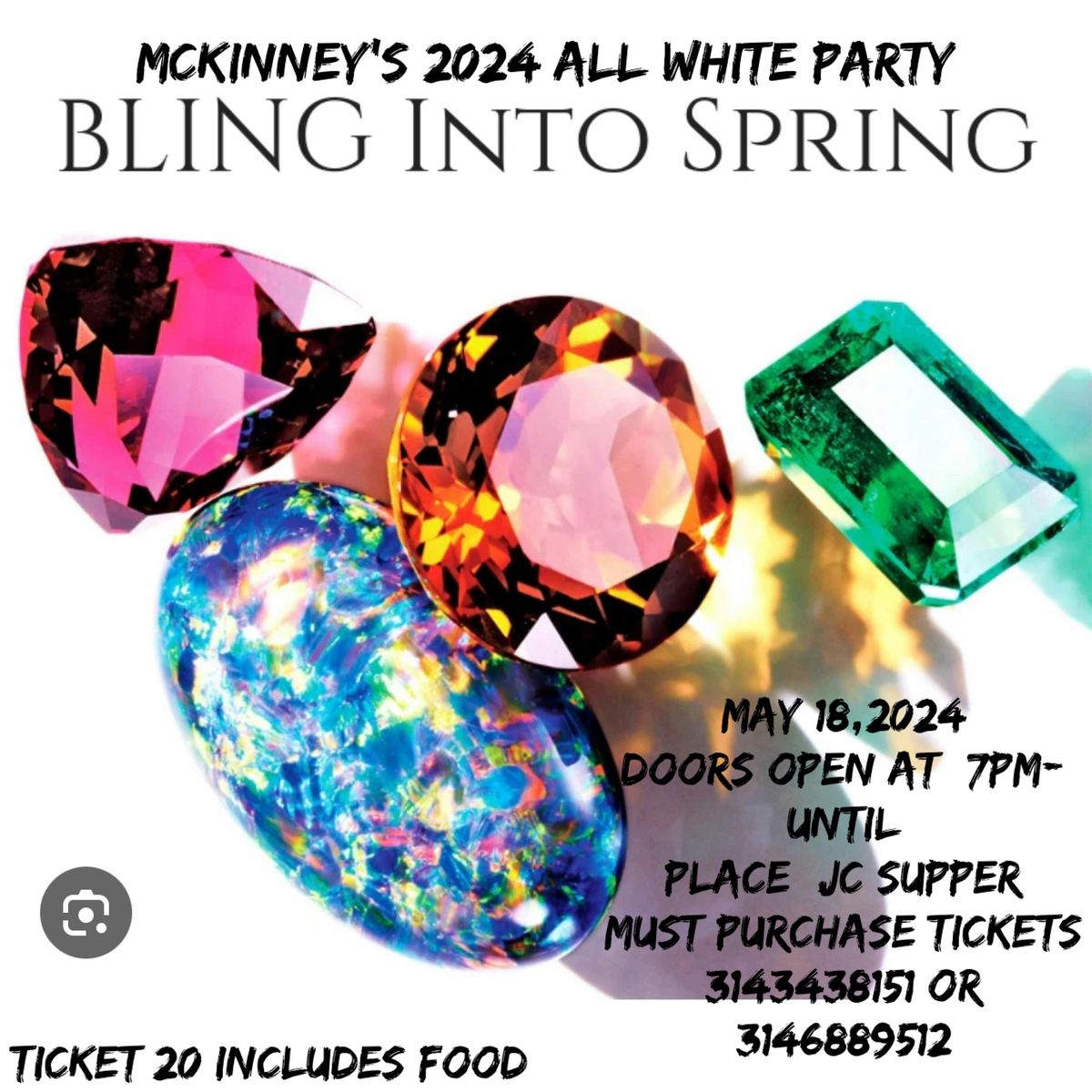 Mckinney\u2019s 2024 Bling Into Spring All White Party