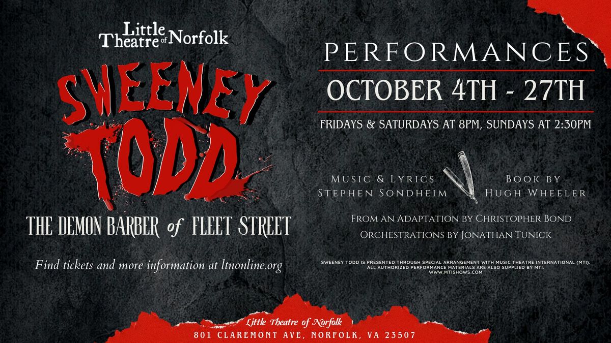 SWEENEY TODD: The Demon Barber of Fleet Street