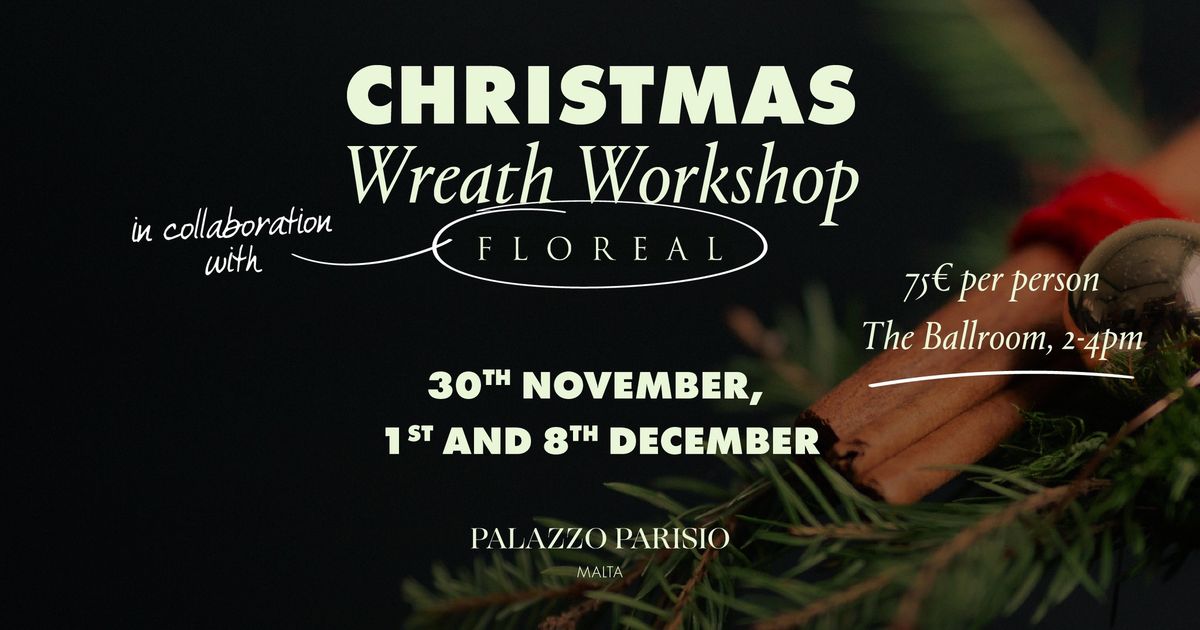 Christmas Wreath Workshop with Floreal by Bjorn Borg