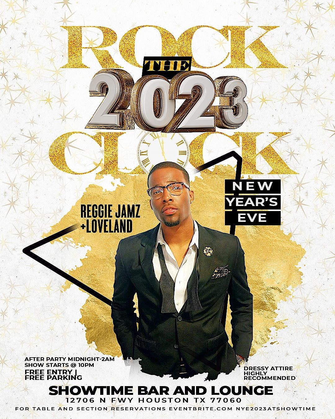 Rock the Clock 2023, Showtime Bar and Lounge, Houston, 31 December to 1