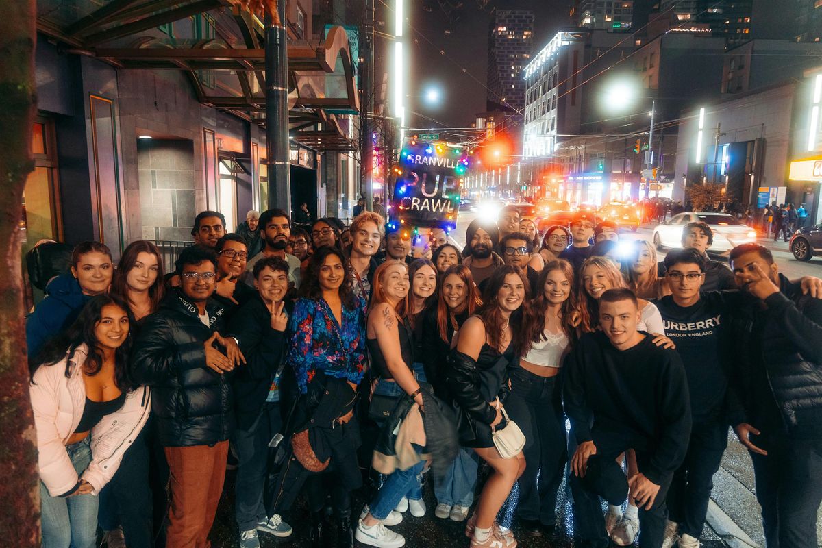 Vancouver Granville Pub Crawl - ROUTE A