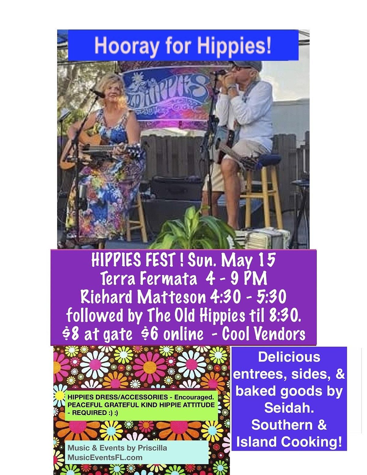 HIPPIES FEST Peace, Love, and Woodstock Vibes, 26 SE 6th St, Stuart, 15 May 2022