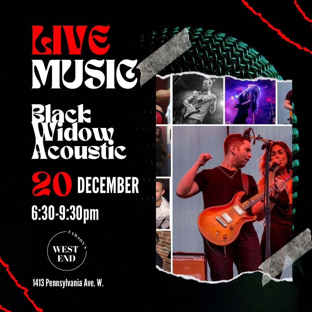 Live Music featuring Black Widow Acoustic 