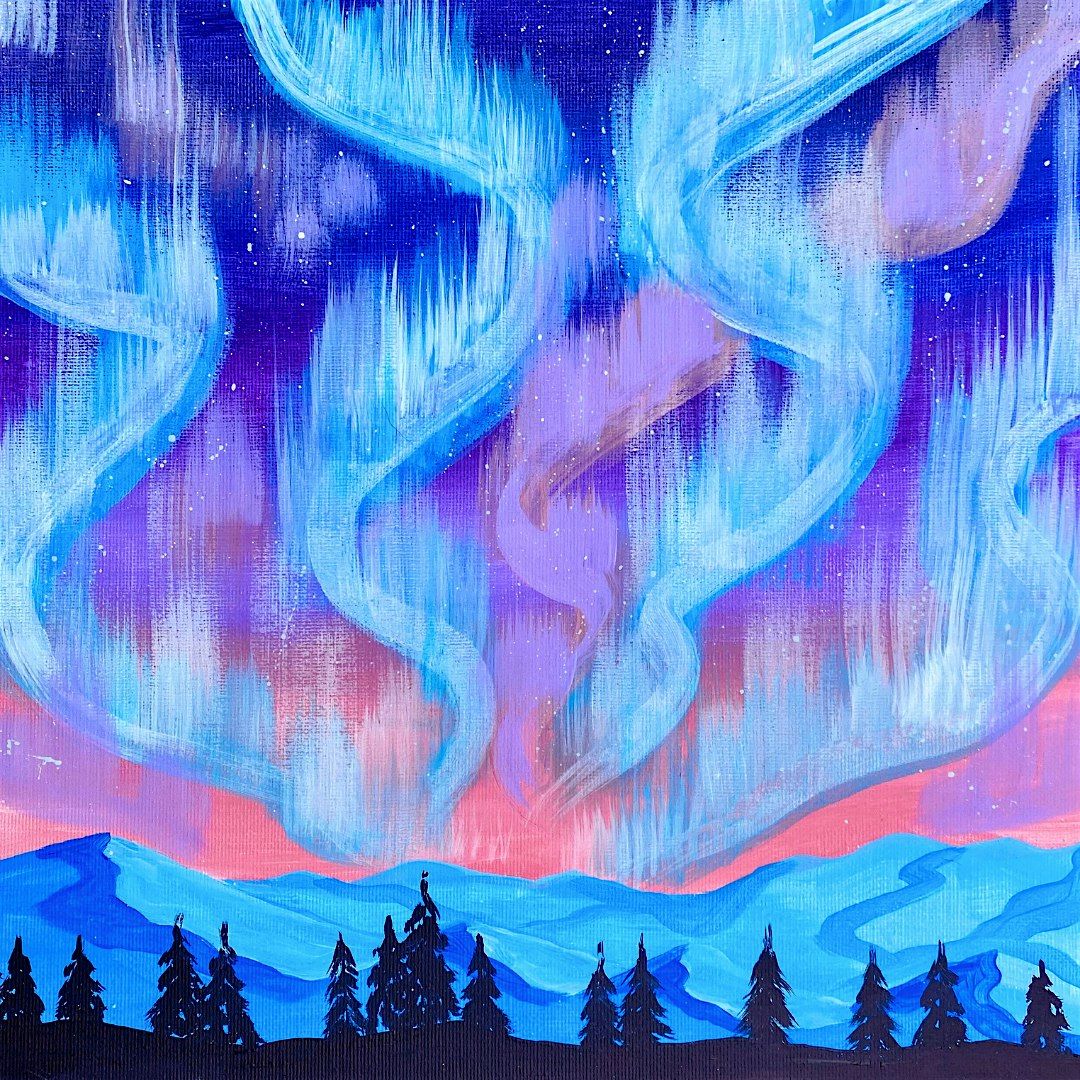 Paint & Unwind at Electric Bear Brewing Co, Bath - "Aurora Borealis"