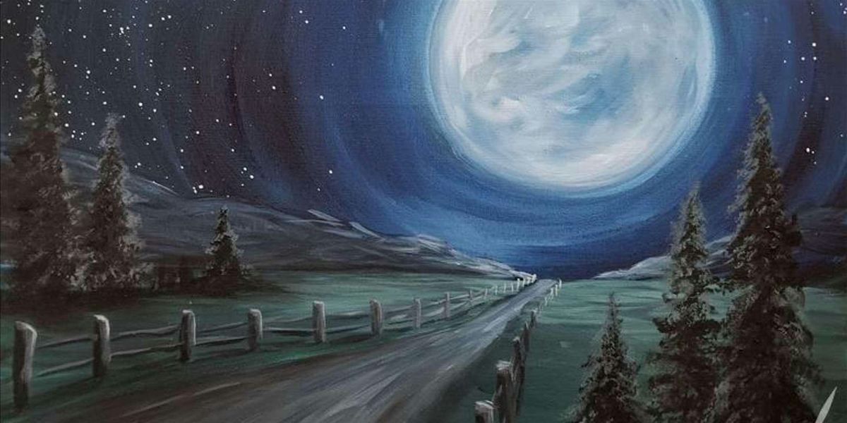 Road to the Moon - Paint and Sip by Classpop!\u2122