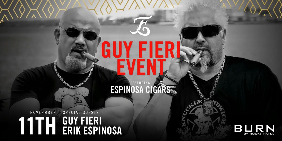 Guy Fieri at BURN with Espinosa Cigars \/\/ BURN Naples