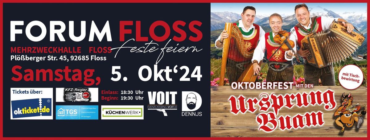 URSPRUNG BUAM Oktoberfest im FORUM FLOSS