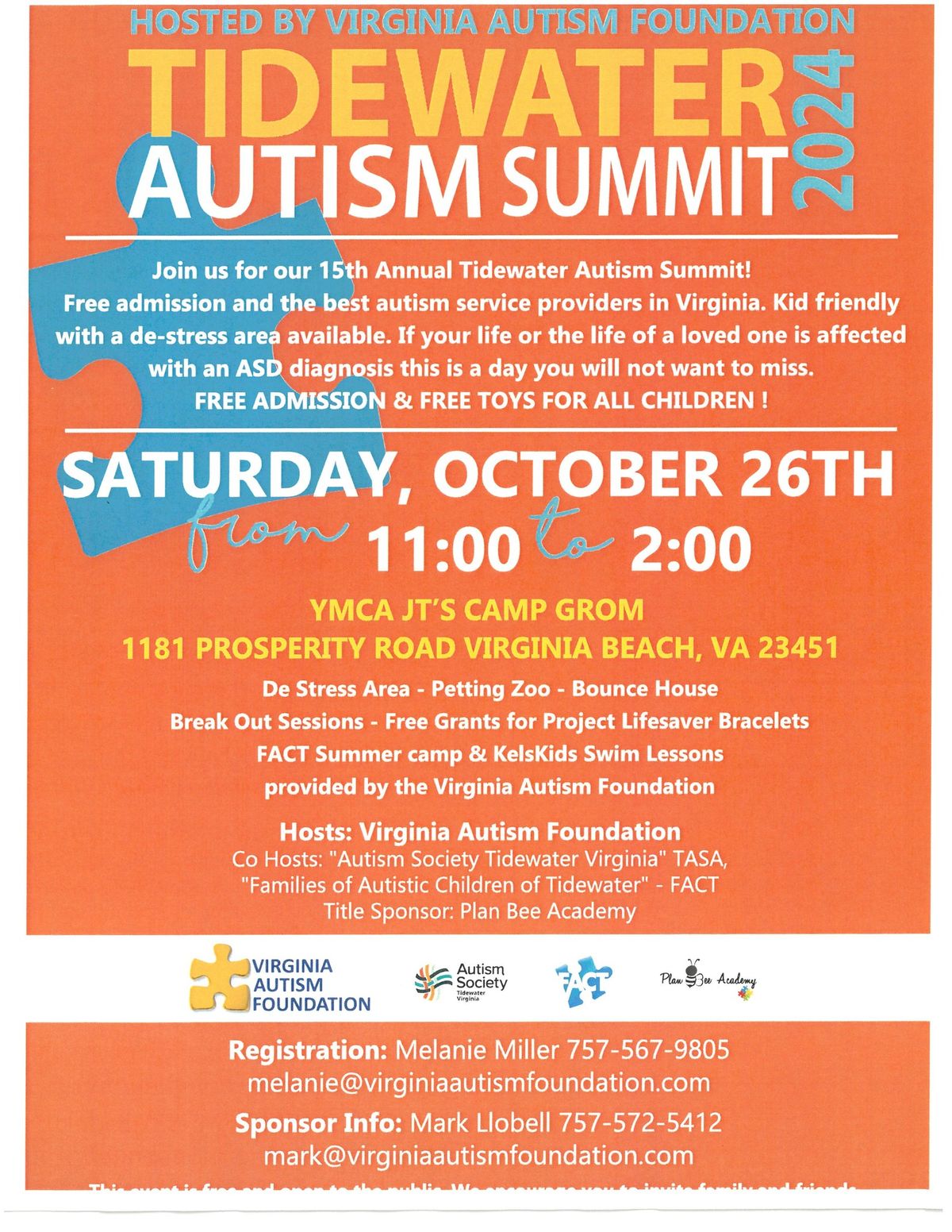 2024 Virginia Autism Foundation Tidewater Autism Summit