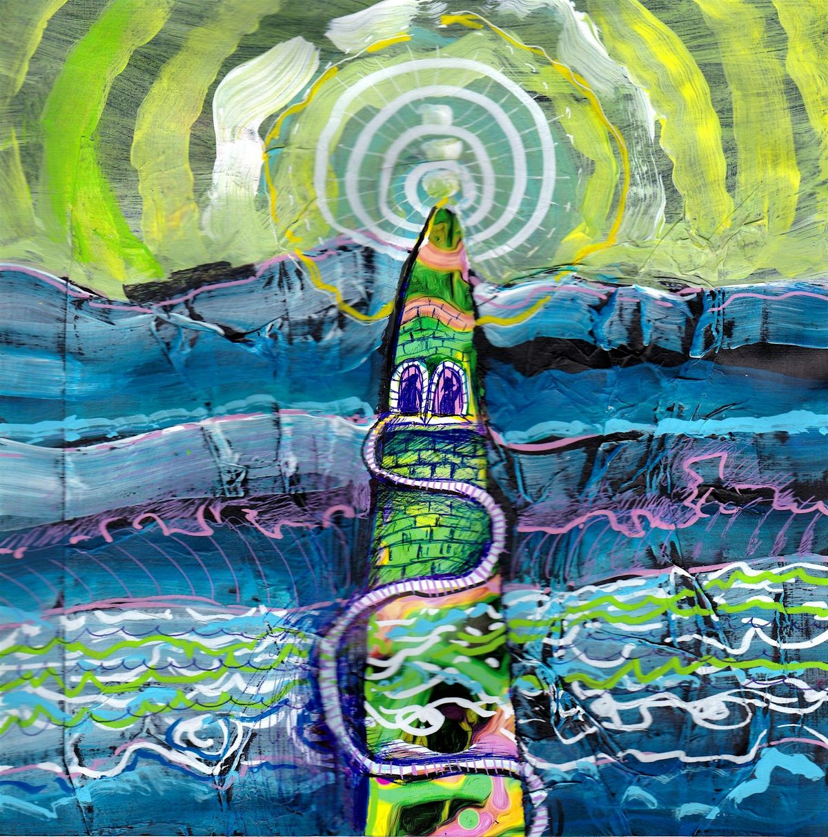 Paint a Lighthouse (mixed media) for 9\u201314-year-olds