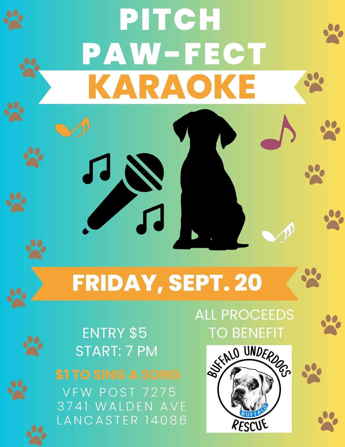 Pitch Paw-fect Karaoke Night