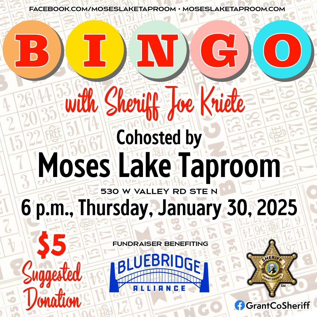 Bingo with Sheriff Joe Kriete benefiting Blue Bridge Alliance