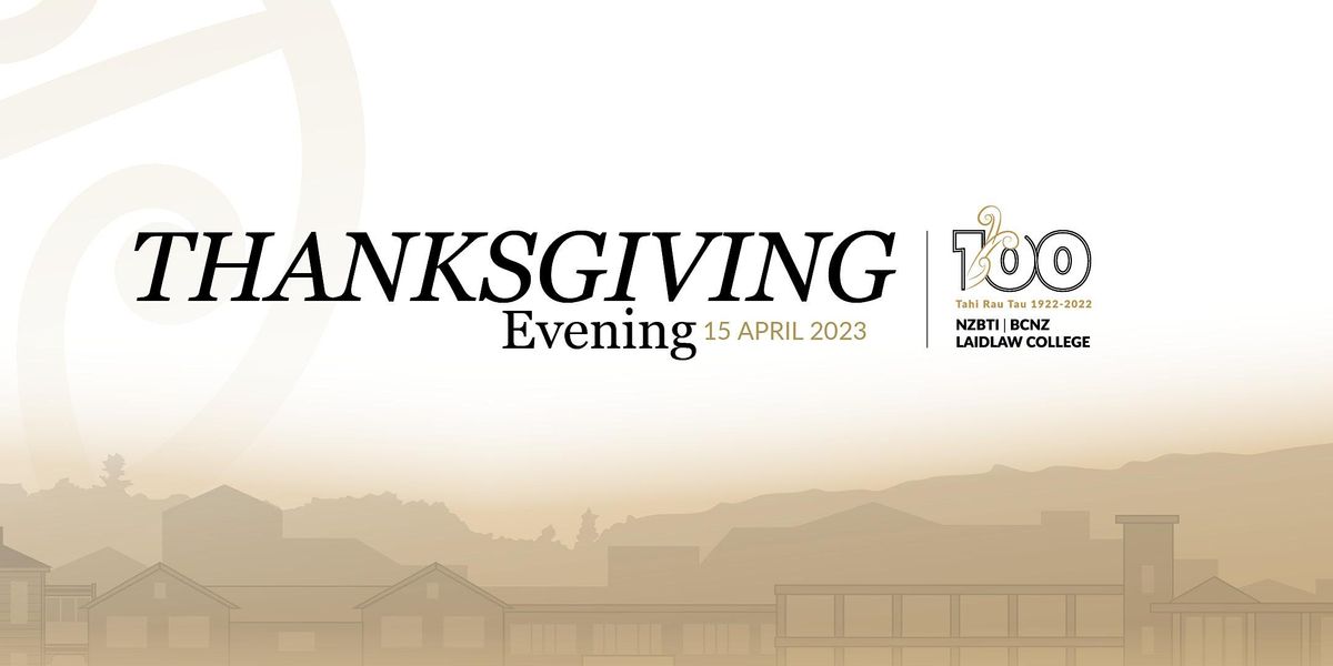 Laidlaw Centenary - Thanksgiving event