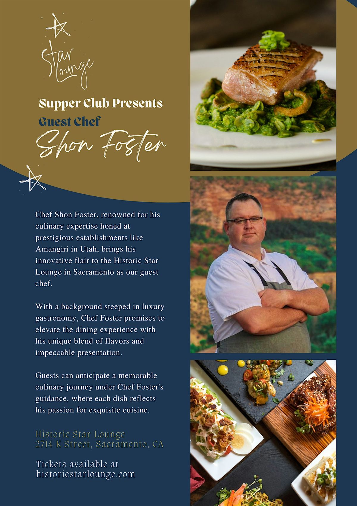 Star Lounge Supper Club with Guest Chef Shon Foster, The Historic Star ...