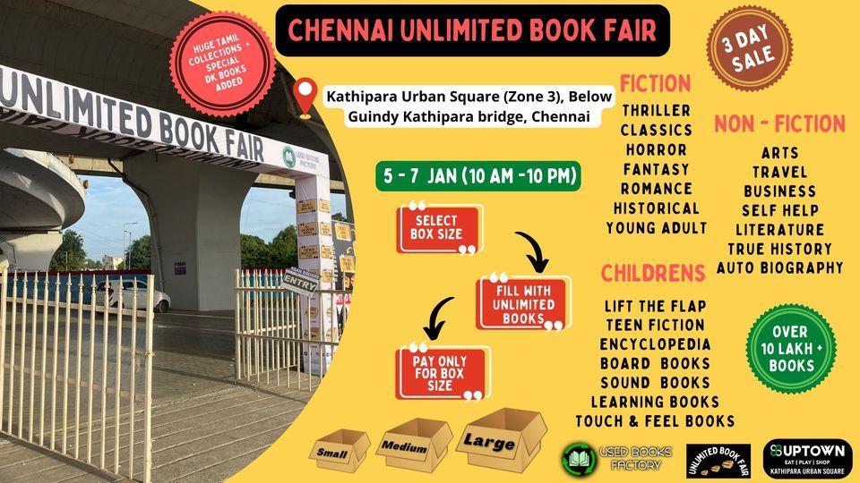 Chennai Unlimited Book Fair : India's largest books sale 