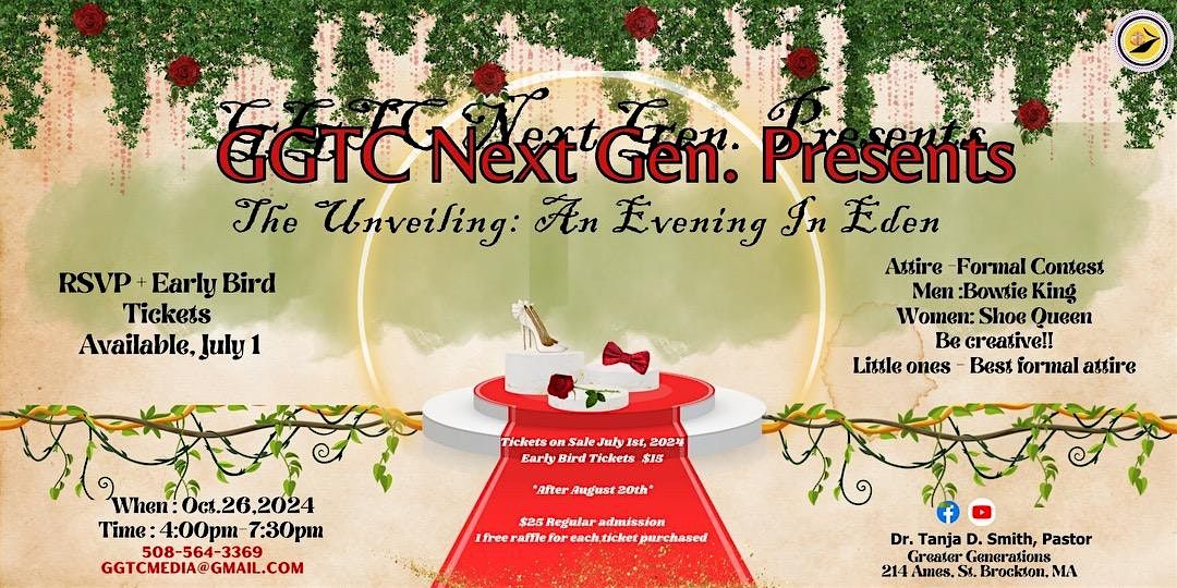 GGTC Next Gen. Presents -Fall Ball 2024  The Unveiling: An Evening In Eden
