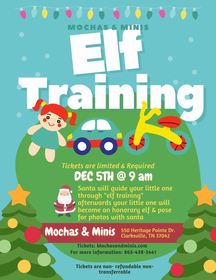 Elf training with Santa, Mochas & Minis Indoor Play & Cafe ...