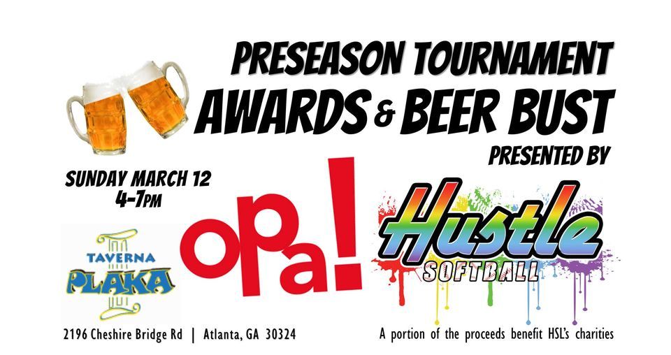 Preseason Tournament Awards Beer Bust, Taverna Plaka Atlanta, 12 March 2023