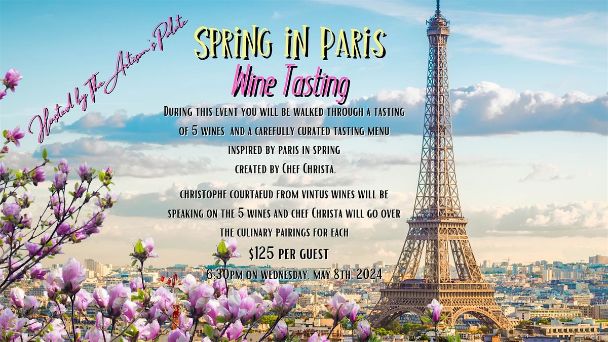 Spring in Paris Wine Tasting