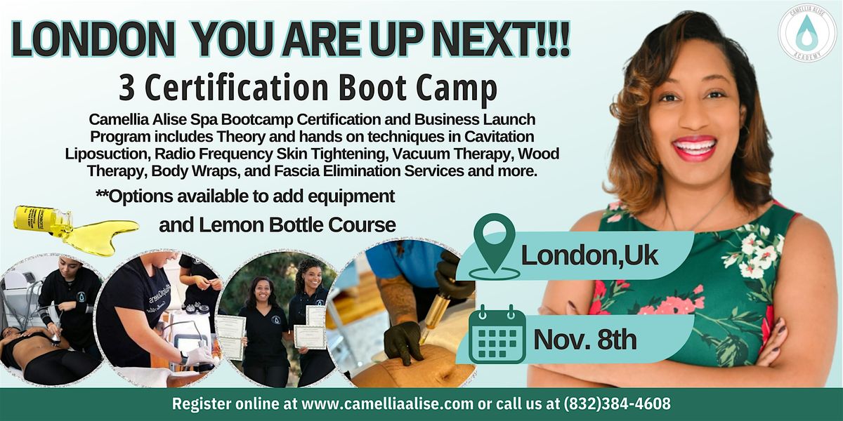 London, UK - Spa Bootcamp Certification and Business Launch Program