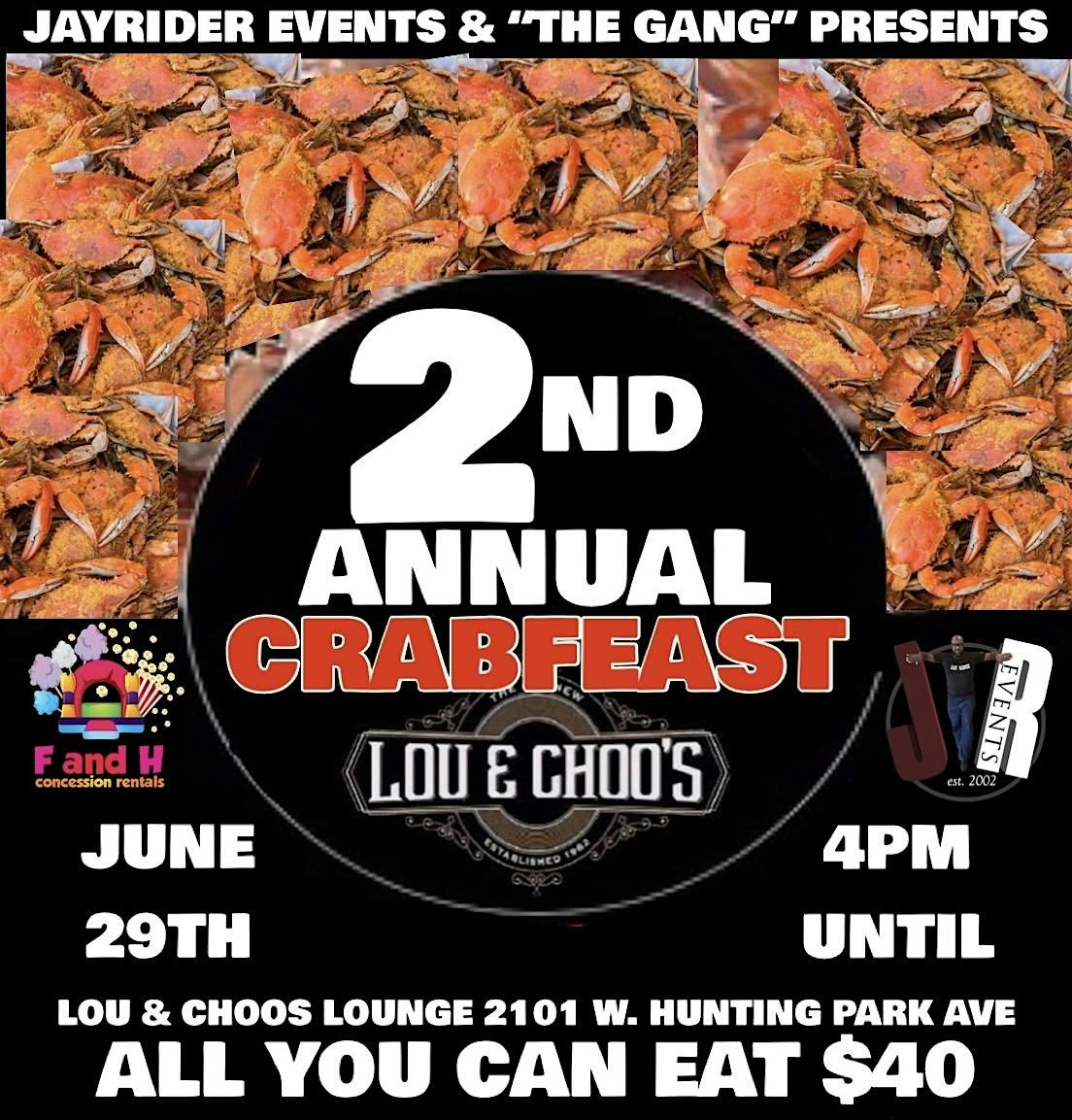 2ND ANNUAL ALL YOU CAN EAT BLUE CRABS